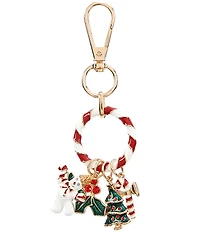 Merry & Bright Mr. Bingle Christmas Motif Charms Key Ring
