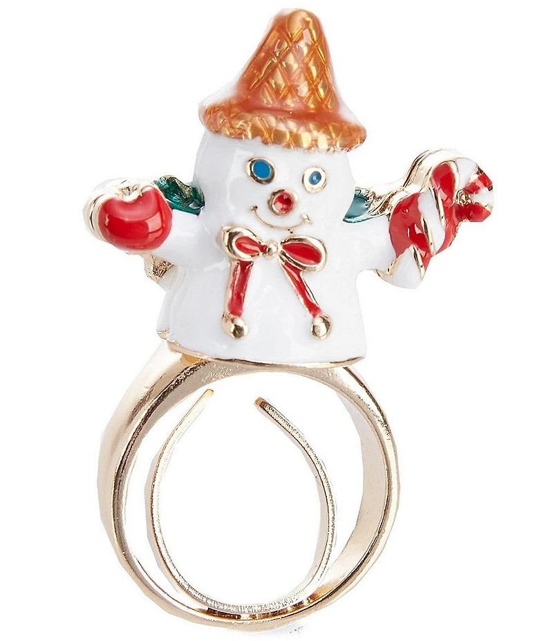 Merry & Bright Mr. Bingle Christmas Stretch Ring