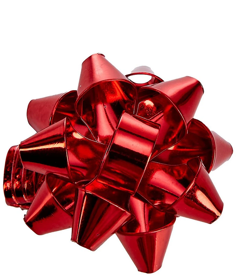 Merry & Bright Red Christmas Bow Stretch Ring