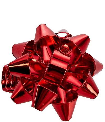 Merry & Bright Red Christmas Bow Stretch Ring