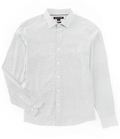 Michael Kors Slim Fit Mosaic Geo Print Long Sleeve Woven Shirt