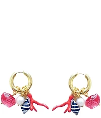 Mignonne Gavigan Ada Sea Resort Novelty Hoop Drop Earrings
