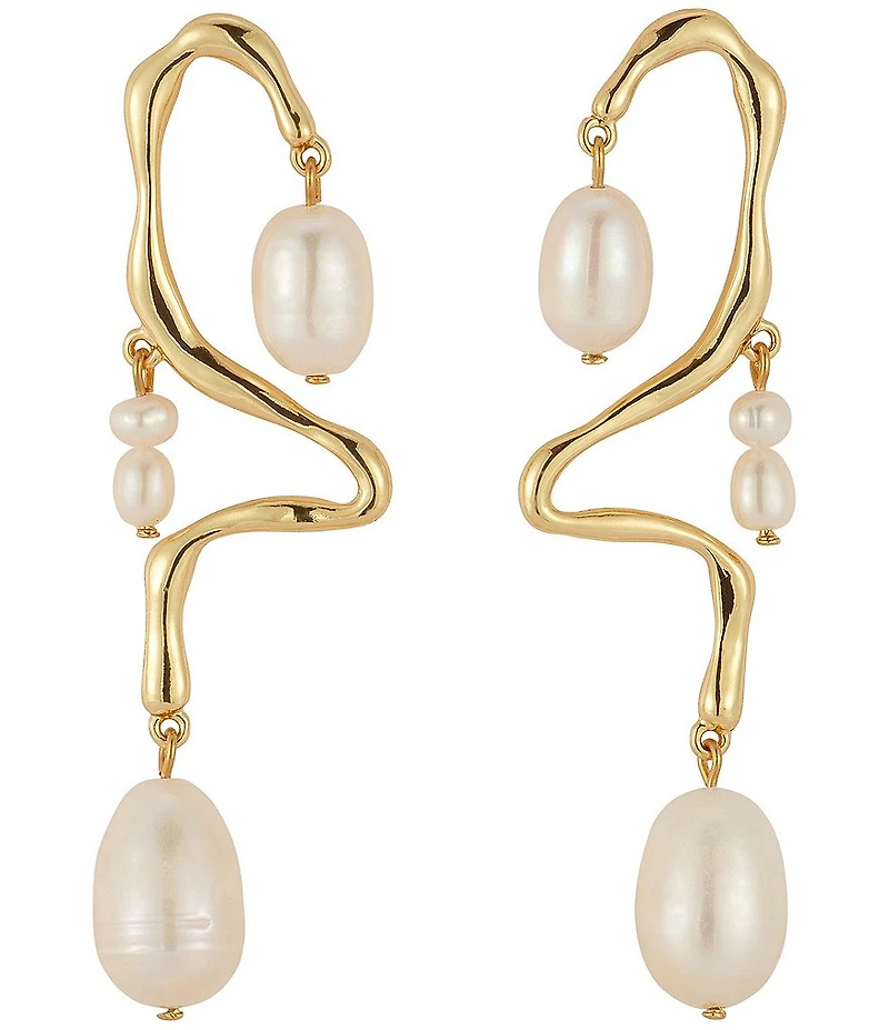 Mignonne Gavigan Camila Freshwater Pearl Linear Earrings