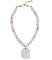 Mignonne Gavigan Claudia Beaded Shell Short Pendant Necklace