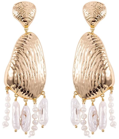 Mignonne Gavigan Luxe Gloria Freshwater Pearl Shaky Drop Earrings