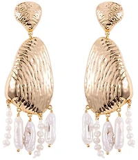 Mignonne Gavigan Luxe Gloria Freshwater Pearl Shaky Drop Earrings