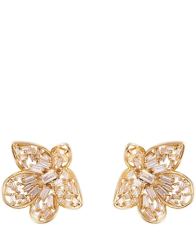 Mignonne Gavigan Nicola CZ Floral Stud Earrings