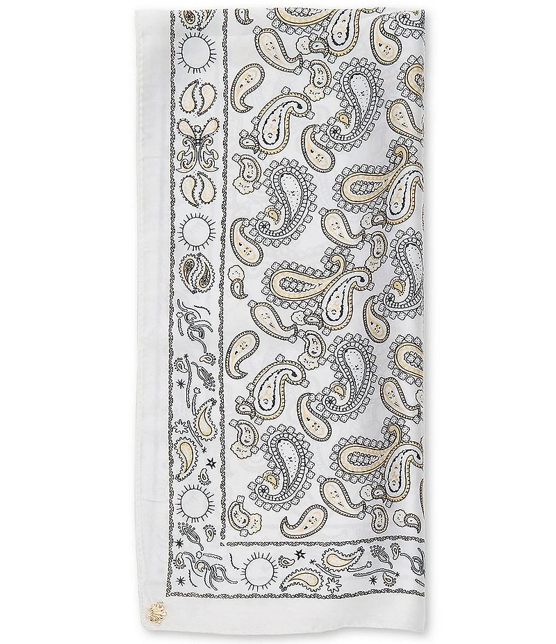 Lele Sadoughi Paisley Square Scarf