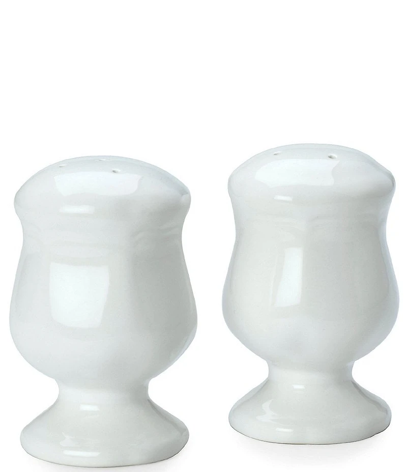 Mikasa French Countryside Rippled Baroque Stoneware Salt & Pepper Shaker Set