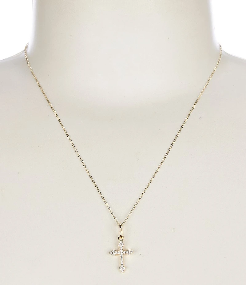 Miranda Frye Harmony Cross Short Pendant Necklace
