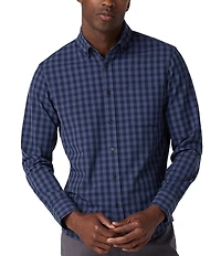 Mizzen+Main City Flannel Gingham Performance Stretch Long Sleeve Woven Shirt