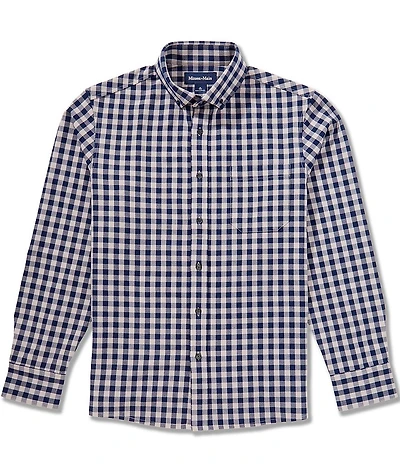 Mizzen+Main City Flannel Hayes Gingham Performance Stretch Long Sleeve Woven Shirt