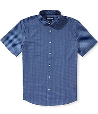 Mizzen+Main Halyard Circle Dash Print Short Sleeve Shirt