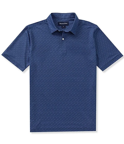 Mizzen+Main Halyard Coastal Wave Short Sleeve Polo Shirt