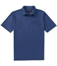 Mizzen+Main Halyard Coastal Wave Short Sleeve Polo Shirt
