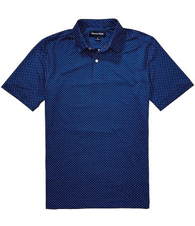 Mizzen+Main Halyard Dot Print Short Sleeve Performance Polo Shirt