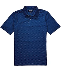 Mizzen+Main Halyard Dot Print Short Sleeve Performance Polo Shirt