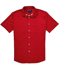 Mizzen+Main Halyard Dot Print Short Sleeve Woven Shirt