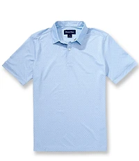 Mizzen+Main Halyard Tonal Dot Print Short Sleeve Polo Shirt