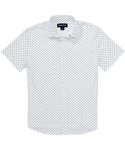 Mizzen+Main Halyard Triangle Print Short Sleeve Woven Shirt