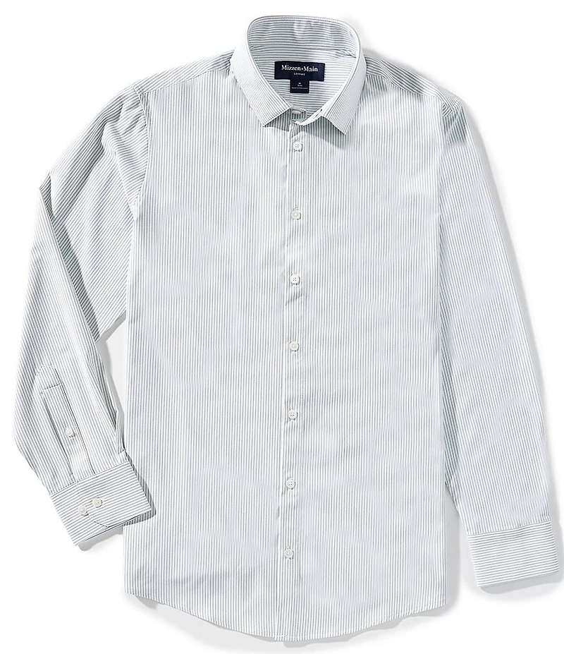 Mizzen+Main Leeward Banker Stripe Long Sleeve Woven Shirt