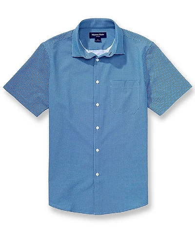 Mizzen+Main Leeward Circle Print Short Sleeve Woven Shirt