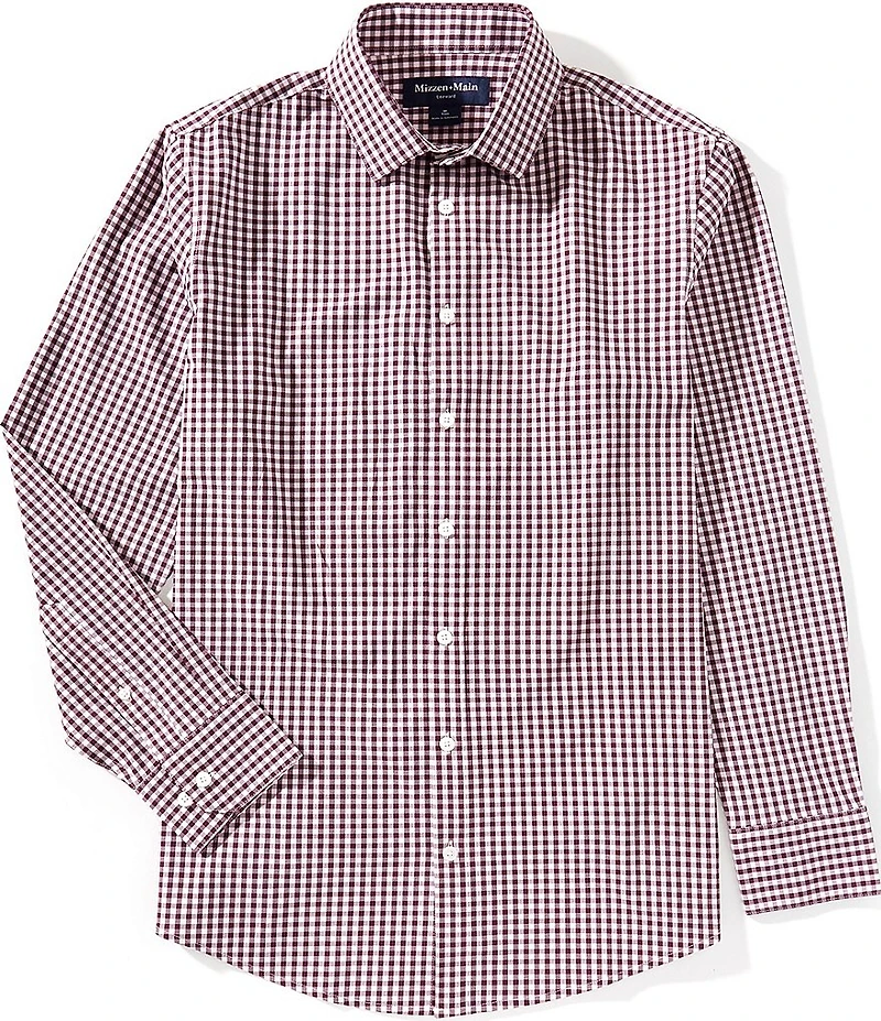 Mizzen+Main Leeward Long Sleeve Gingham Woven Dress Shirt