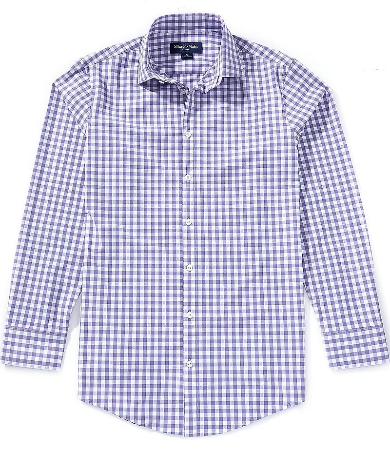Mizzen+Main Leeward Madison Check Print Long Sleeve Woven Shirt