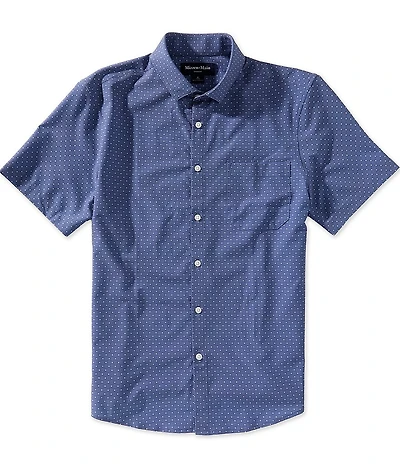 Mizzen+Main Leeward Medallion Print Short Sleeve Woven Shirt
