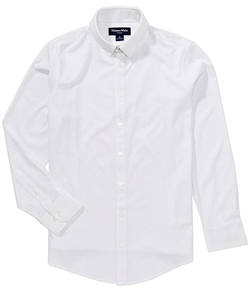 Mizzen+Main Leeward Micro Dot Long Sleeve Woven Shirt