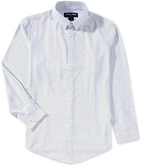 Mizzen+Main Leeward Performance Stretch Mini Geo Print Long Sleeve Woven Shirt