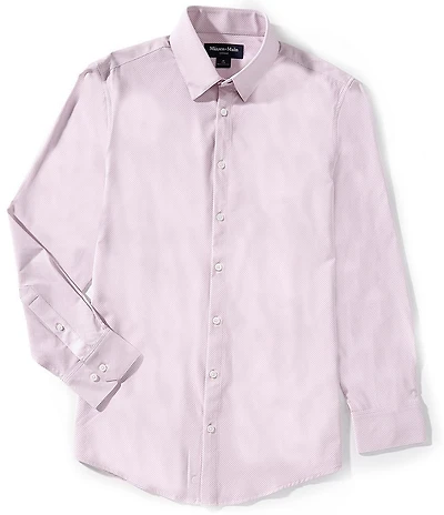 Mizzen+Main Leeward Pressed Diamond Print Long Sleeve Woven Shirt