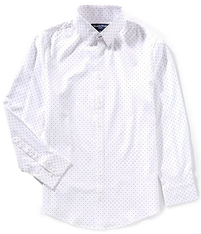 Mizzen+Main Leeward Stacked Geo Print Performance Stretch Long-Sleeve Woven Shirt