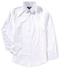 Mizzen+Main Leeward Stacked Geo Print Performance Stretch Long-Sleeve Woven Shirt