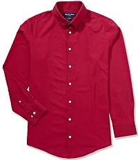 Mizzen+Main Performance Stretch Leeward Dot Pattern Long Sleeve Woven Shirt