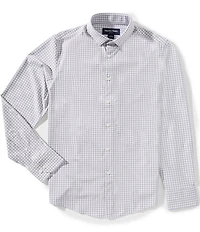 Mizzen+Main Performance Stretch Leeward No Tuck Check Long Sleeve Woven Shirt