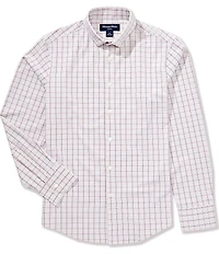 Mizzen+Main Performance Stretch Leeward No Tuck Hampton Plaid Long Sleeve Woven Shirt