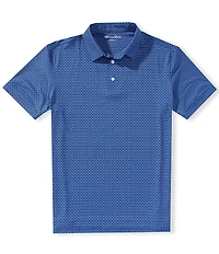 Mizzen+Main Versa Diagonal Dot Print Short Sleeve Polo Shirt