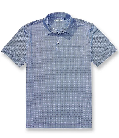 Mizzen+Main Versa Tee Time Print Short Sleeve Polo Shirt