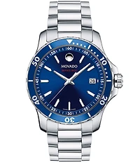 Movado Men's Series 800 Quartz Automatic Stainless Steel Bracelet Watch