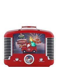 Mr. Christmas LED Lighted 12#double; Nostalgic Red Tree Radio