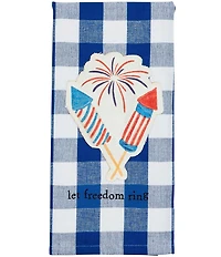 Mud Pie Americana Collection Firework Patch Kitchen Towel