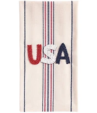 Mud Pie Americana Collection USA Beaded Kitchen Towel