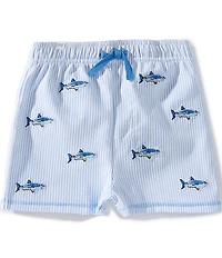 Mud Pie Baby Boys Stripe Skark Swim Trunks