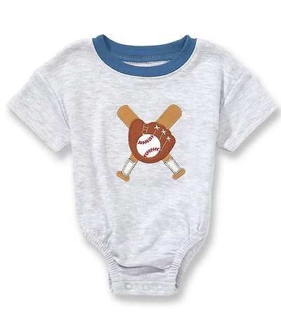 Mud Pie Baby Boys Short Sleeve Baseball Tee Bodysuit