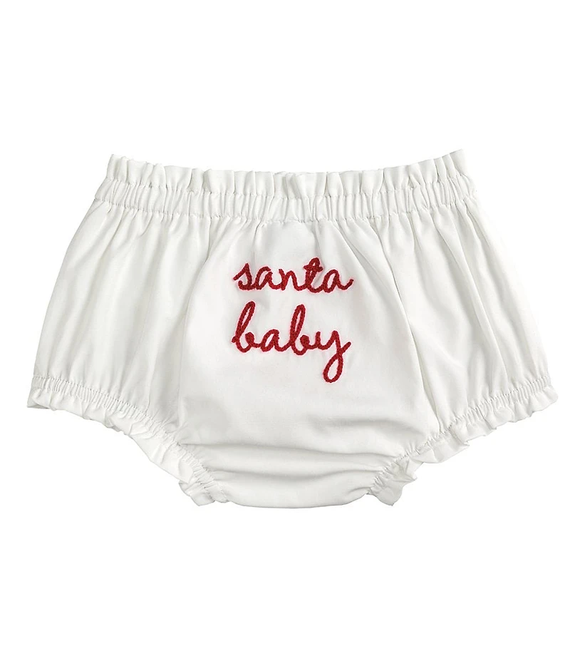 Mud Pie Baby Girls Santa Baby Diaper Cover