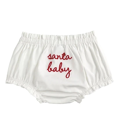 Mud Pie Baby Girls Santa Baby Diaper Cover