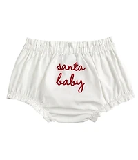 Mud Pie Baby Girls Santa Baby Diaper Cover