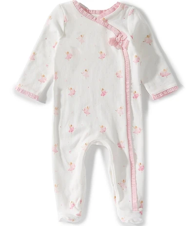Mud Pie Baby Girls Ballet Print Footed Sleeper