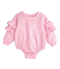 Mud Pie Baby Quilted Bow Bubble Sweatshirt